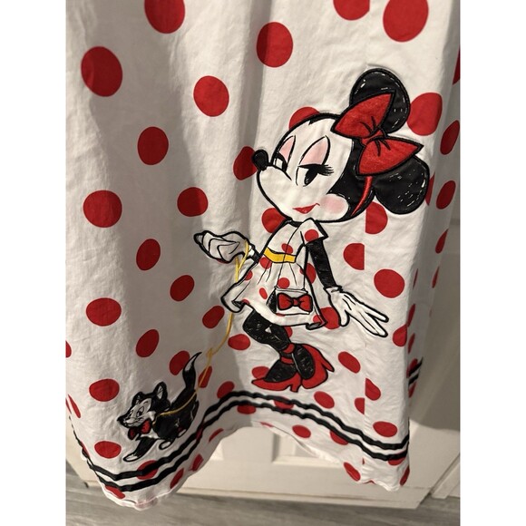 Disney The Dress Shop Minnie Figaro red dots dress tie pockets 3x Backpack Ears - Picture 5 of 6